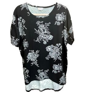 Lularoe‎ Irma Small FLORAL High Low Tunic Top Shirt